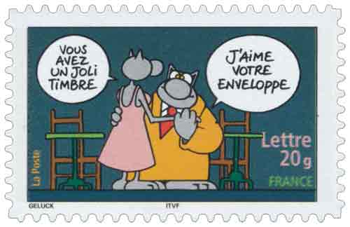 French letter stamp